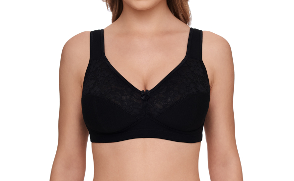 SUSA 2er Pack Soft BH 85B Sonderpreis 27931 ohne Bügel weiß schwarz (215)