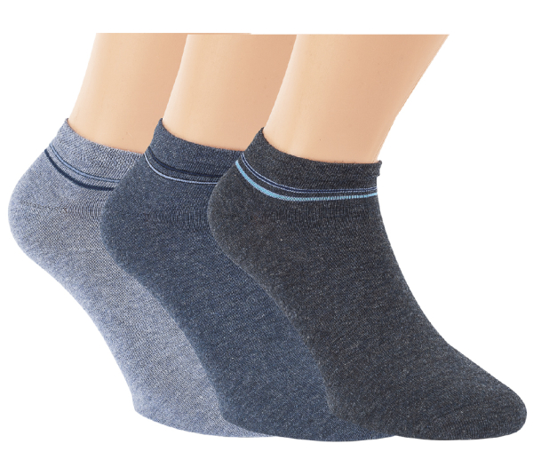 3 Paar RS. Harmony 31077 Sneaker jeanstöne Übergröße XL 47-50