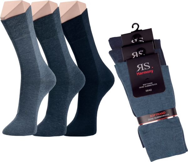 9 Paar RS. Harmony 31215 EXTRA STRUMPF "JEANS" 39-42, 43-46