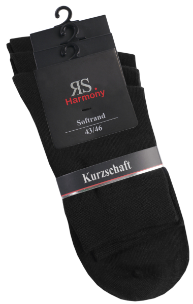 9 Paar RS. Harmony 32029 Kurzschaftstrumpf schwarz 39-42, 43-46
