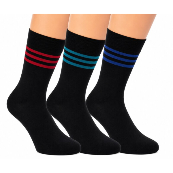 3 Paar RS. Harmony 32131 Herrenstrumpf "ZEBRASTREIFEN" 39-42, 43-46
