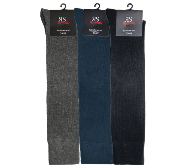 3 Paar RS. Harmony 33009 Kniestrümpfe EXTRA 39-42, 43-46