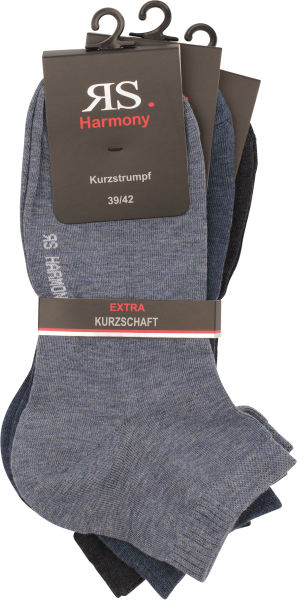 9 Paar RS. Harmony 35199 Kurzstrumpf jeanstöne 39-42, 43-46