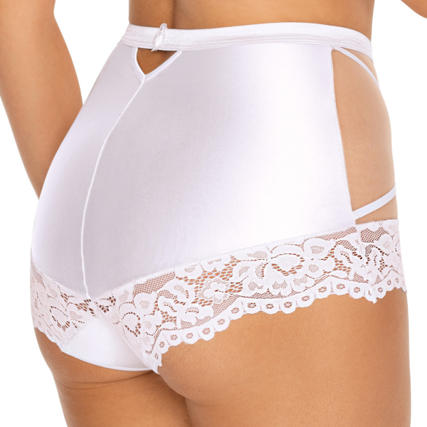RÓZA 10140 High Waist Slip / Panty TORFI weiss-beige  S-XL
