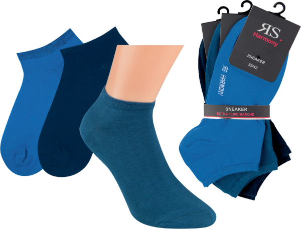 RS. Harmony 45224 (9 Paar) Sneaker 35-38, 39-42, 43-46 blau