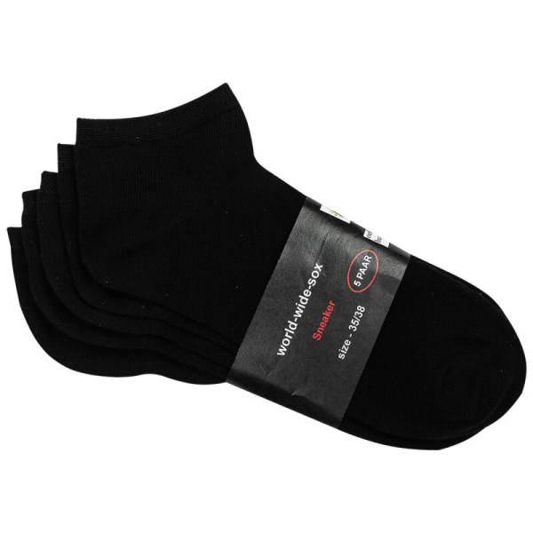 RS. Harmony 45231 (10 Paar) klassische Sneaker 35-38, 39-42, 43-46 schwarz