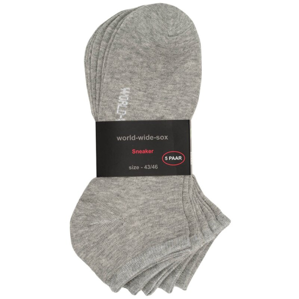 RS. Harmony 45234 (10 Paar) klassische Sneaker 35-38, 39-42, 43-46 silver / grau