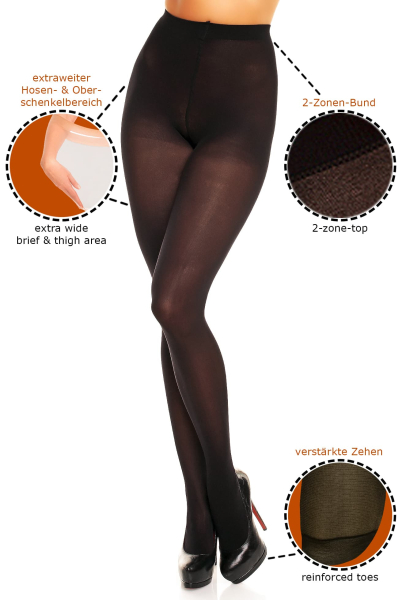 GLAMORY Microstar 50 Strumpfhose 40-62 schwarz anthrazit G-50125