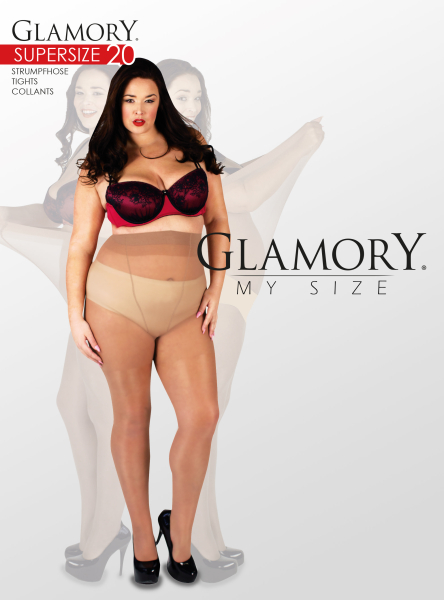 GLAMORY Supersize 20 bis Plus Größe 10XL schwarz G-50222