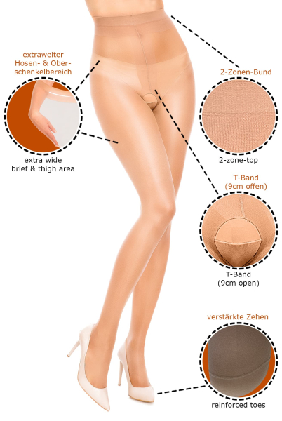 GLAMORY Ouv. 40 Strumpfhose Gr. 40 - 62 in 2 Farben G-50229