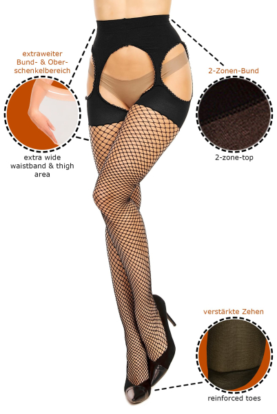 GLAMORY Mesh ouv. Netzstrumpfhose G-50353