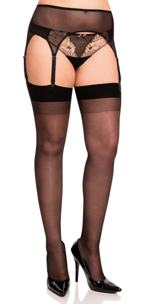 GLAMORY Strumpfgürtel Strapshalter Strapsgürtel Gr. 40 - 62 weiß schwarz G-50378