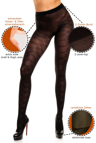 GLAMORY Dune 70 Feinstrumpfhose Gr. 40 - 58 in schwarz G-50540