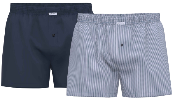 SEIDENSTICKER 51006 Boxershorts 2er Pack M - XXL blautöne 23