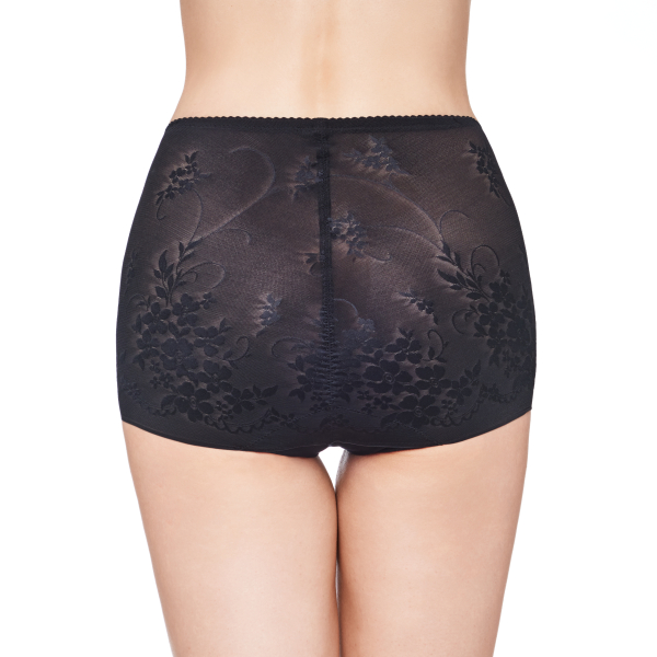 SUSA ❤ 5181 schwarz 004 ❤  Miederhose 65-100 mit Blütendesign