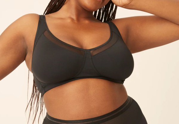 NATURANA 5504 Soft BH mit Mesh 70 - 105, B - F weiß schwarz