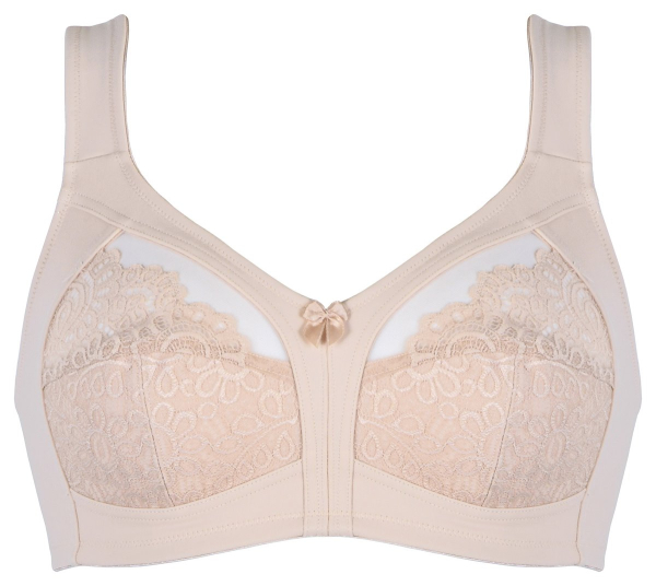 NATURANA 5515 Soft BH mit Spitze 80 - 105, B - F weiß light beige