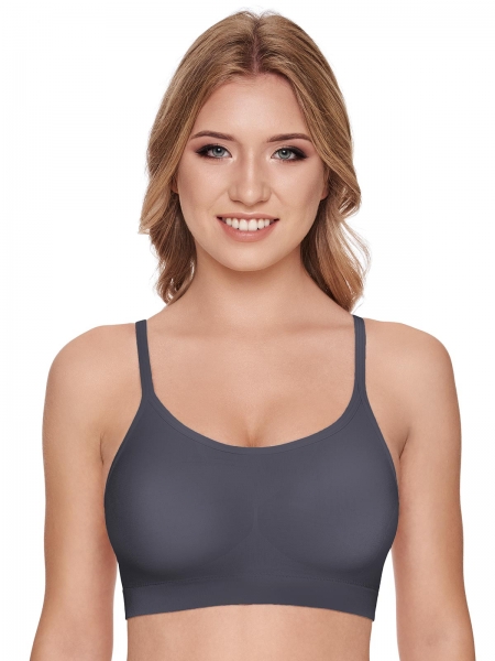 SUSA ❤ Wellness Bustier 5553 ❤ mit Schale S - XL, weiß flieder anthrazit nude