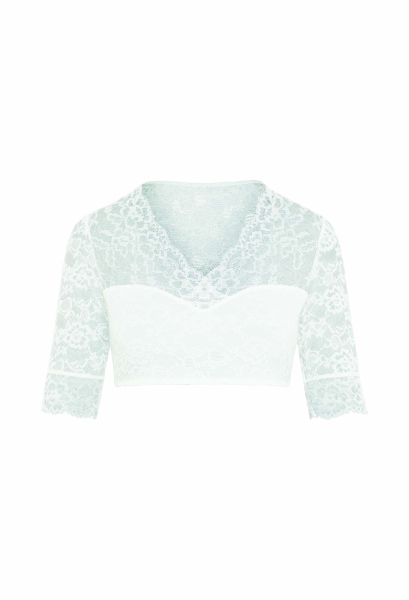SUSA 5568 Dirndlbluse halbarm Gr. 30 - 48 ivory 002