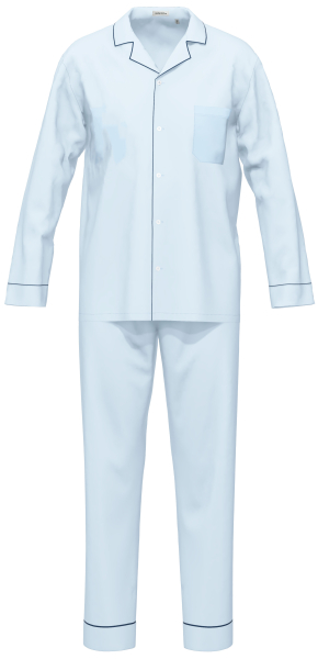 SEIDENSTICKER 61001 Schlafanzug / Pyjama lang 48-60 zen blue 681