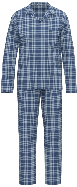SEIDENSTICKER 61006 Schlafanzug / Pyjama lang 48-60 long island blue 371