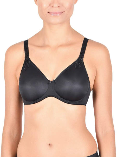 NATURANA 7208 Minimizer Bügel BH mit Schale 75 - 95, B - F weiß schwarz