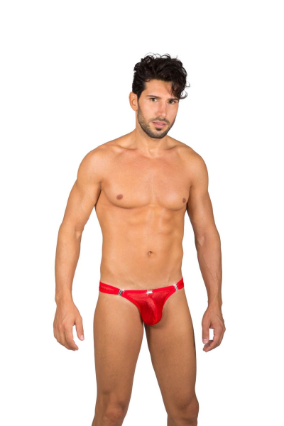 EROS VENEZIANI Herren String Clipverschluss 7305E rot