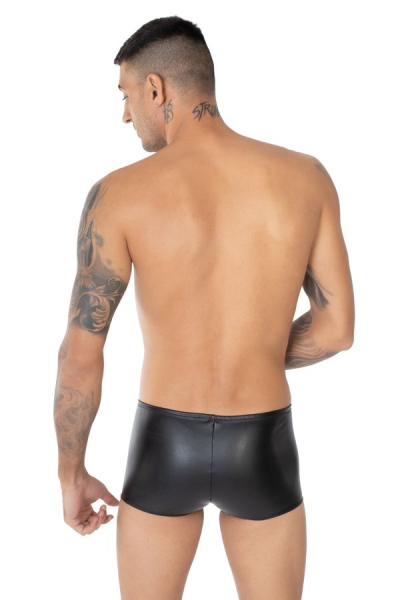 EROS VENEZIANI Herren Pant Push Up 7394 Kunstleder schwarz