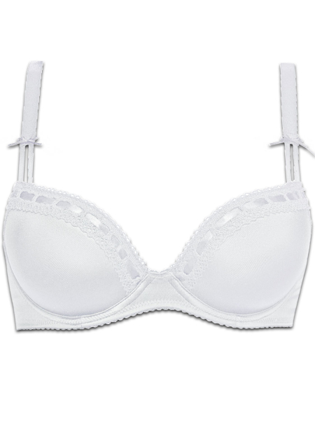 SUSA ❤ Dirndl BH 7432 weiß 003 ❤ Push Up mit Bügel und Schale 70-90, A-E