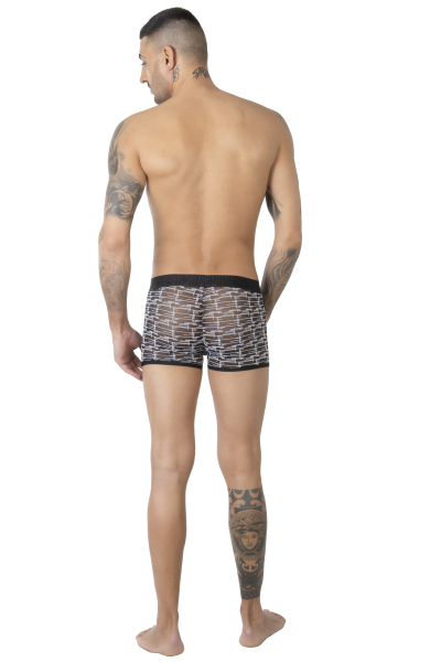 EROS VENEZIANI Herren Pant / Boxer 7455 schwarz-weiss
