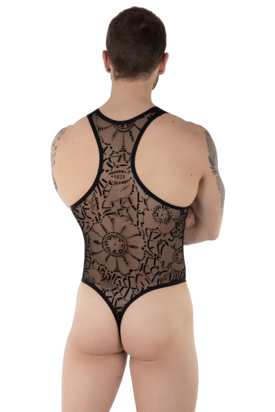 EROS VENEZIANI Herren Stringbody 7496 schwarz