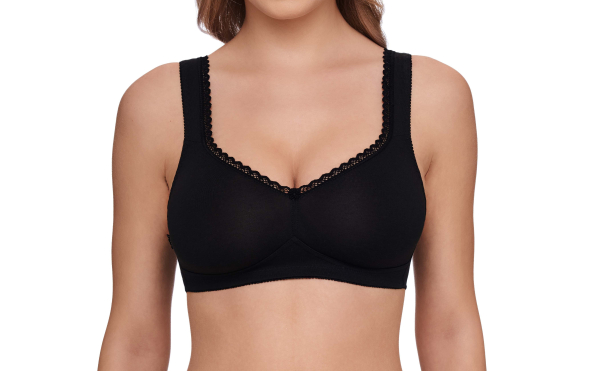 SUSA 90B Sonderpreis Soft-BH 7758 gemoldet ohne Bügel ORGANIC COTTON schwarz 004
