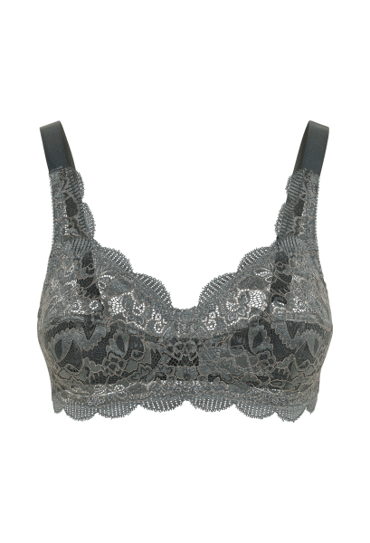 SUSA Spitzen BH 7814  ohne Bügel 75-110, B-F cool grey 036