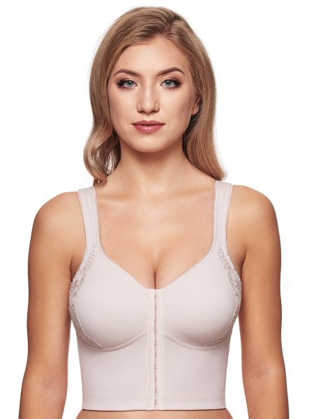 SUSA ❤ Vorderverschluss BH LONDON 8146 nude 249 ❤ lang, ohne Bügel 80-100, B-G