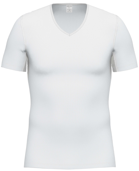AMMANN 830230 Unterhemd V-Ausschnitt halbarm COTTON AIR Gr. M-XXL weiß