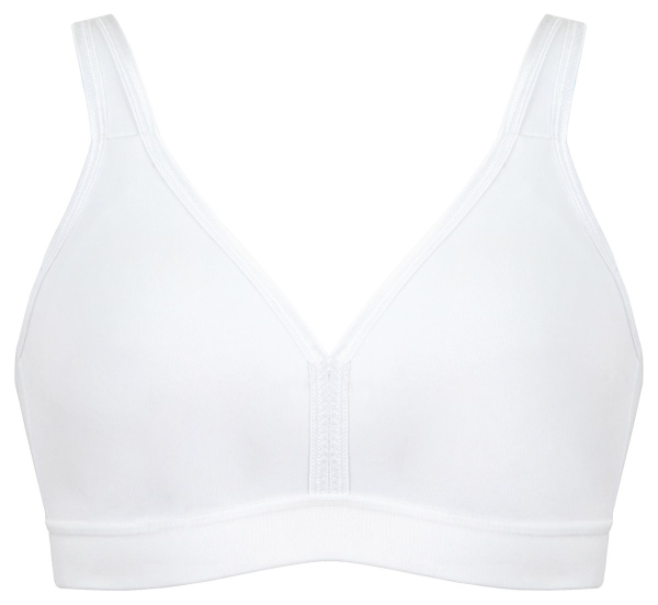 NATURANA 86021 Soft Sport BH 80 - 105, B - D weiß schwarz