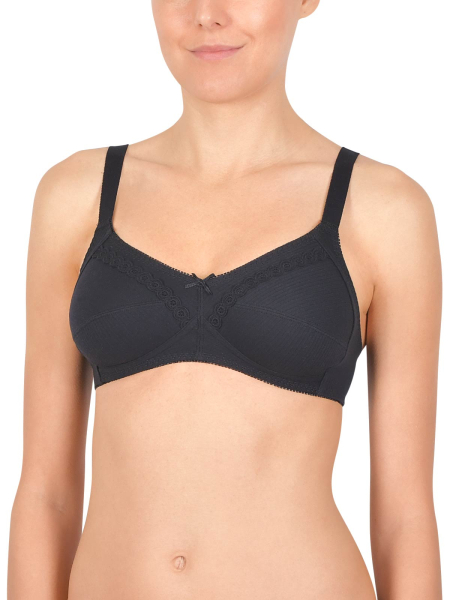 NATURANA 86545 Soft BH Baumwolle 75 - 100, A-F weiß, schwarz, skin