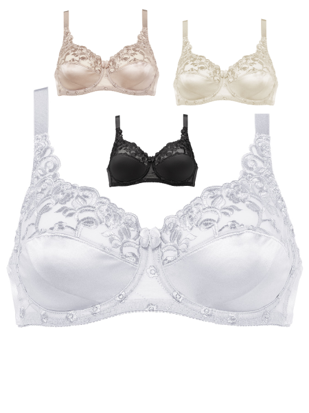 NATURANA 87543 Bügel-BH mit Spitze 75 - 105 B C D E Basicfarben