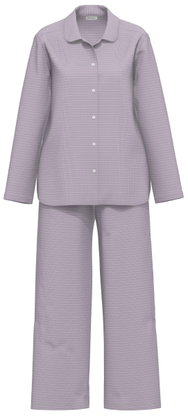 SEIDENSTICKER 91008 Schlafanzug / Pyjama lang 36-48 mauve shadow 43