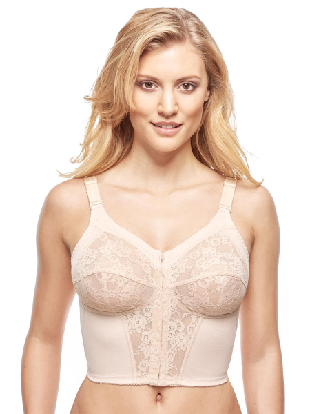 SUSA Longline BH  ❤ 9606 ❤ ohne Bügel 85-130, A-D weiß haut