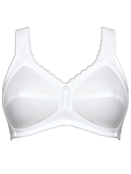 SUSA 75B Sonderpreis Entlastungs BH 9617 ohne Bügel 100% Baumwolle weiß 003