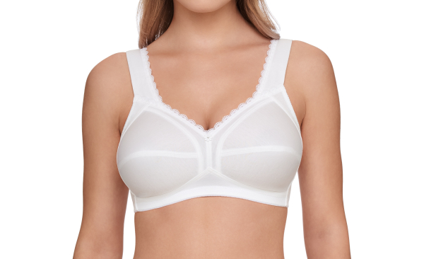 SUSA 75B Sonderpreis Entlastungs BH 9617 ohne Bügel 100% Baumwolle weiß 003