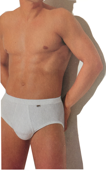 KUMPF 99250021 SLIP mit Eingriff Doppelripp weiß 5/M und 8/XXL