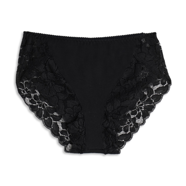 COTONELLA adc89 2 STÜCK Midi Slip mit Spitze MY PIZZO 40-46 schwarz