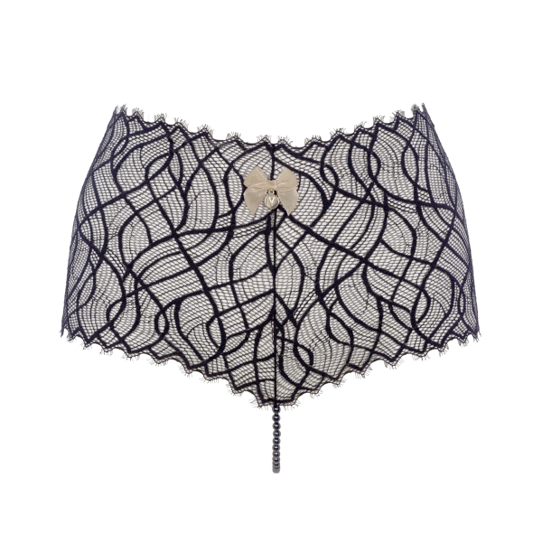 BRACLI 3337 Betty Page Collection PANTY open schwarz S, M, L, XL