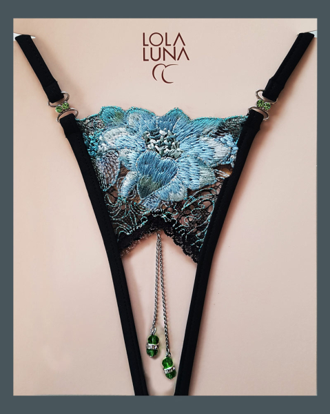 LOLA LUNA String CELESTE open S M L XL