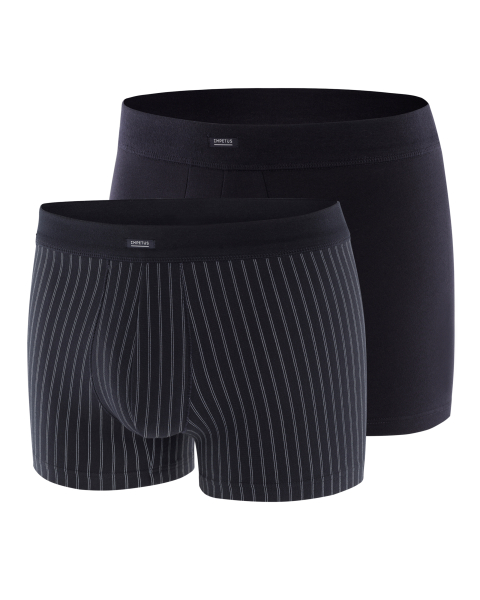 IMPETUS 2er Pack 2226020 Cotton Stretch PANT / SHORT marine / weiß ic19