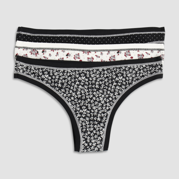 COTONELLA GD501 Brasiliano Slip 3er Pack 38-44 gemustert
