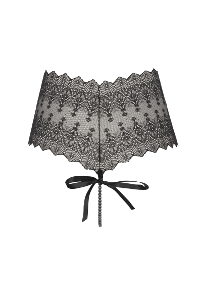 BRACLI 2647 Perlenstring BRACLI Geneva Dark Panty S - XL, schwarz