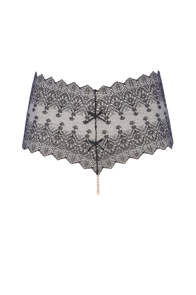 BRACLI 2640 Perlenstring BRACLI Geneva Panty S - XL, in schwarz und natur
